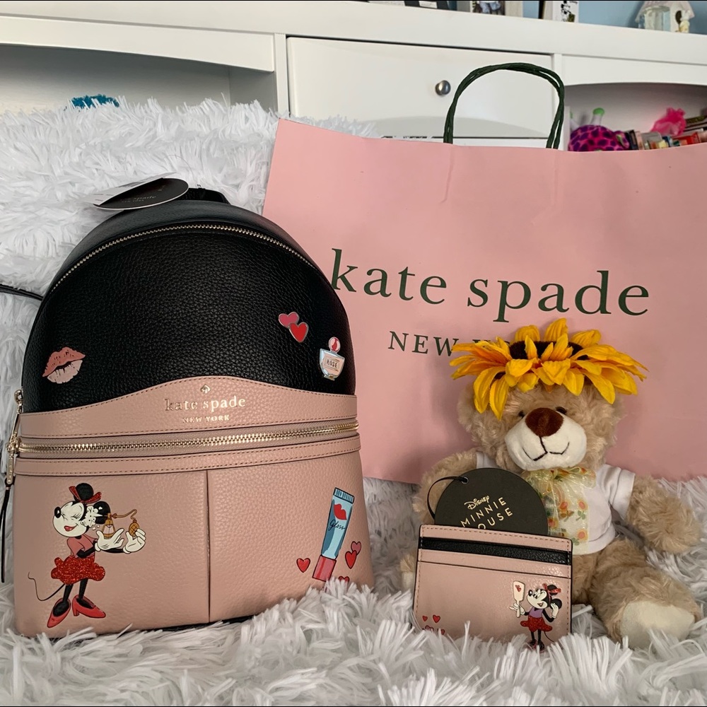 Kate Spade Disney Minnie Mouse Backpack & Wallet